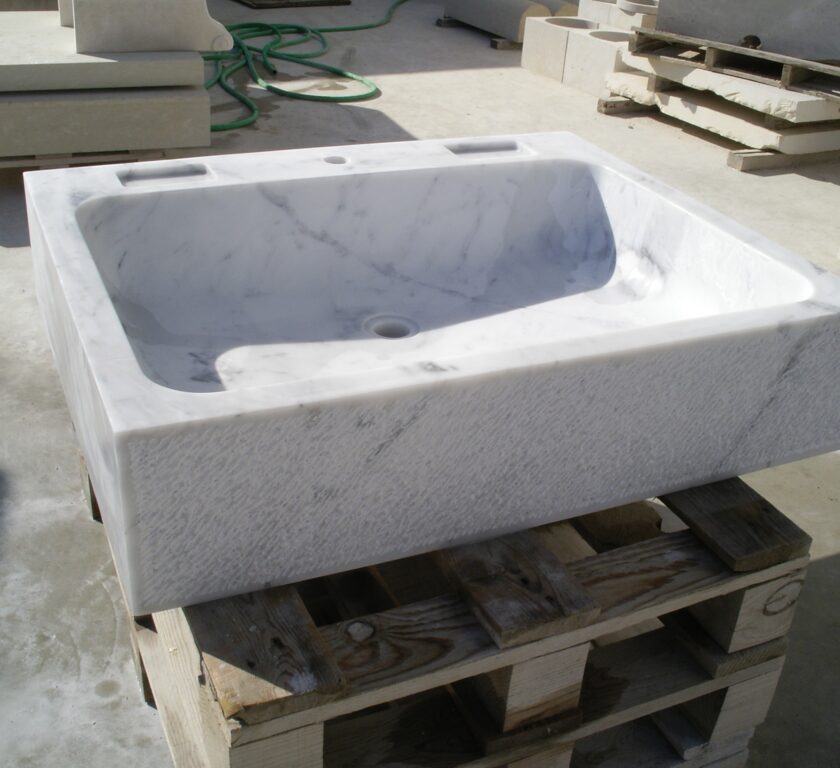 pila de mármol blanco (pilas de piedra)